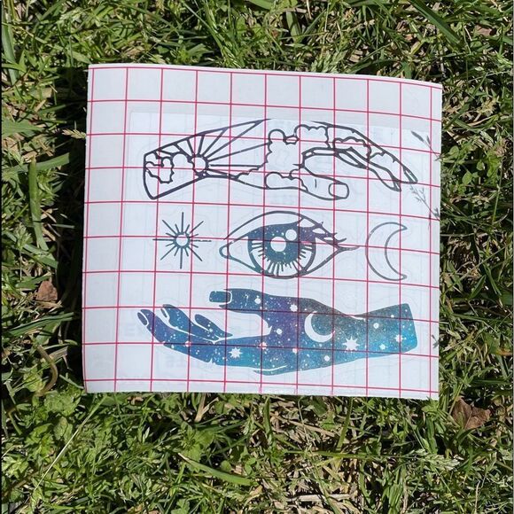 Witchy Hands Galaxy Vinyl Decal - Picture 1 of 3